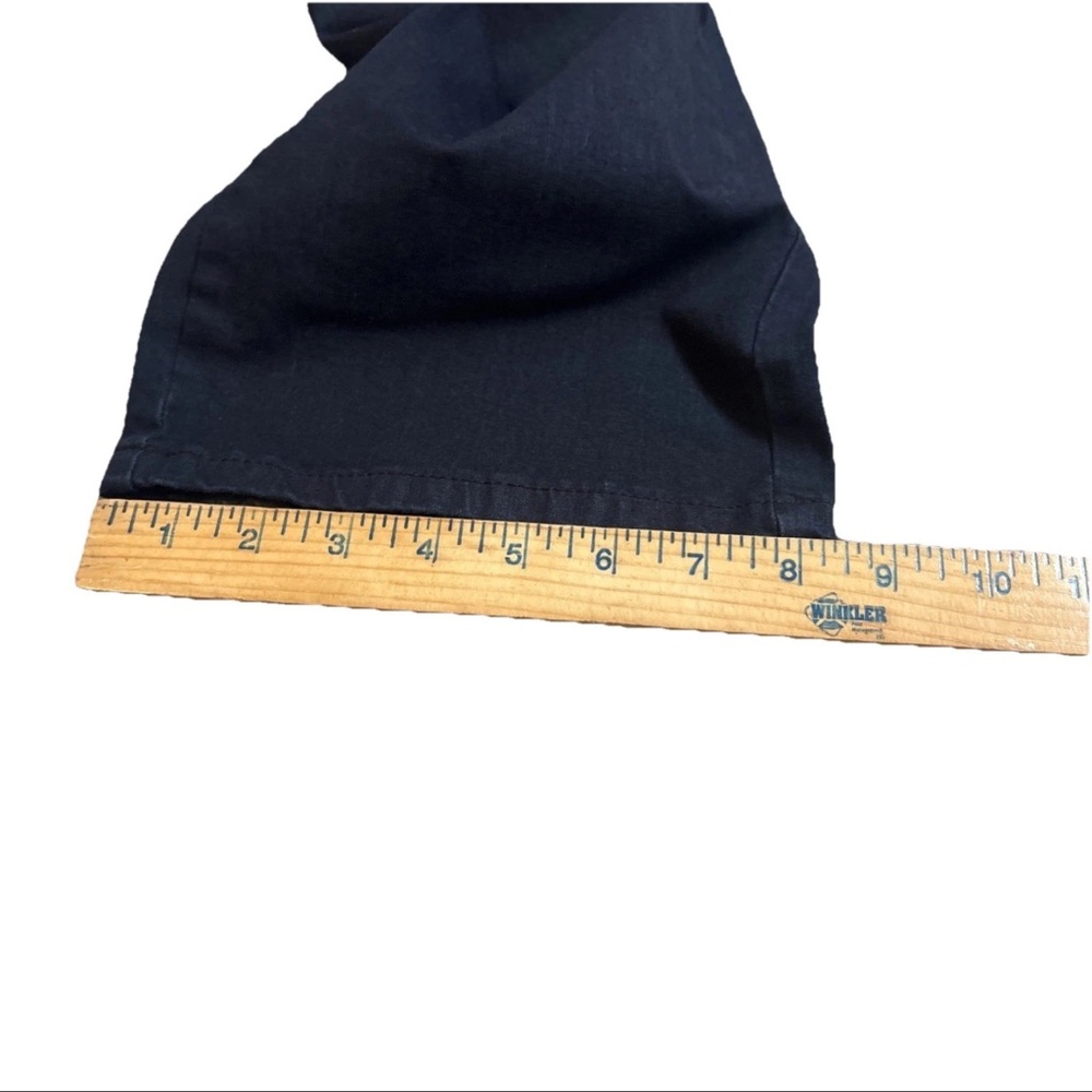 Isaac Mizrahi Live! Reg True Denim Dark Navy Pull On Pattern Trouser Pants 16T - Picture 8 of 15